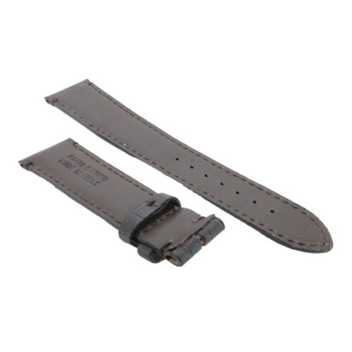 Cinturino Sartoriale Stampa Alligatore Marrone Opaco 21/18 mm B4N