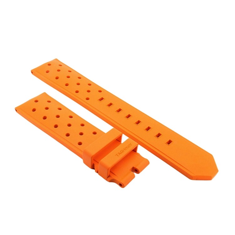 Tag Heuer Cinturino Formula 1 Caucciù Arancione Forato 22/20 mm CAZ201, CAZ101 WAZ101 WAZ201