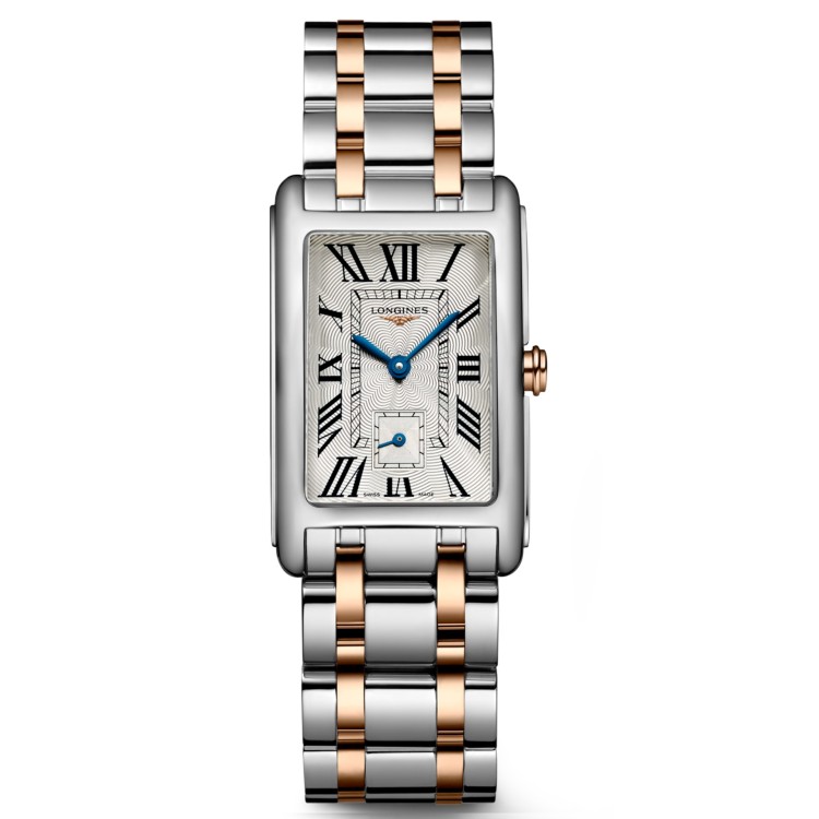 LONGINES DOLCE VITA L5.512.5.71.7 Romani Argentè Quarzo 37 x 23 mm Acciaio  Oro Rosa