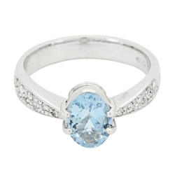 Anello Solitario Diamante ct 0,27 Oro 18 kt 2