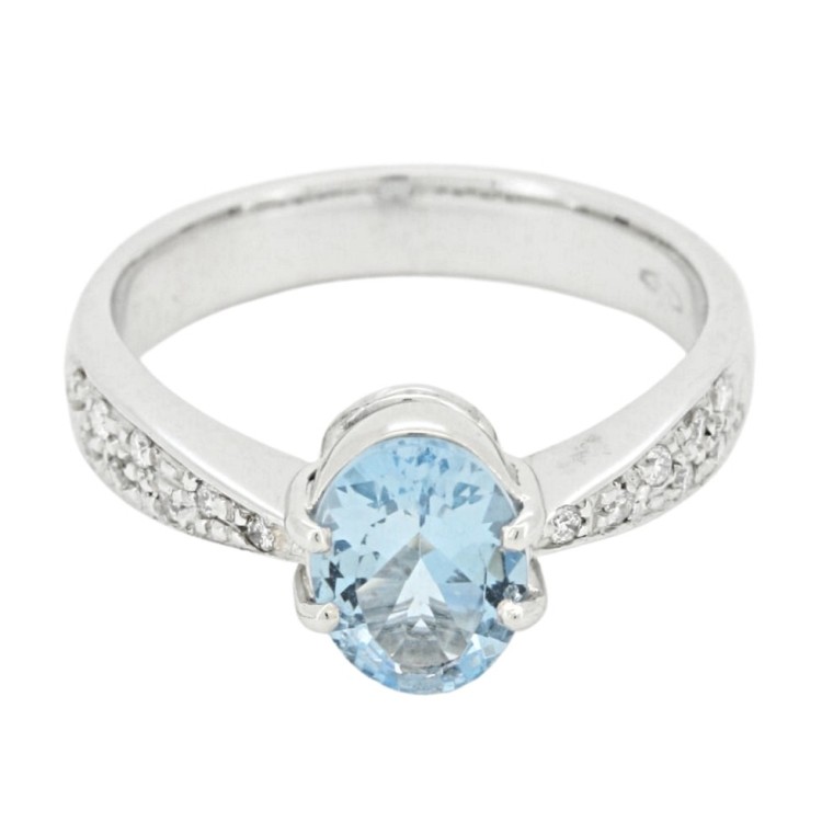 Anello Solitario Diamante ct 0,27 Oro 18 kt