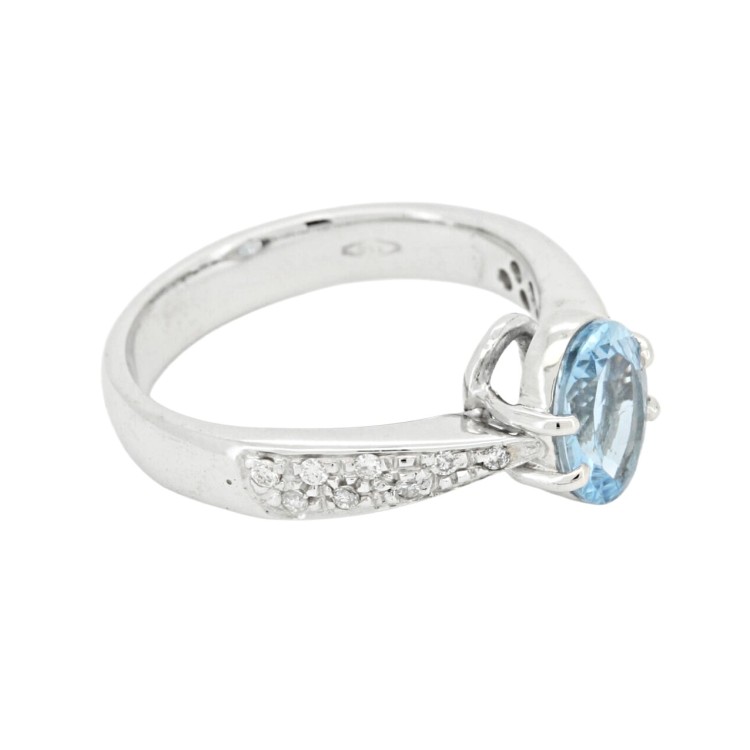 Anello Solitario Diamante ct 0,27 Oro 18 kt