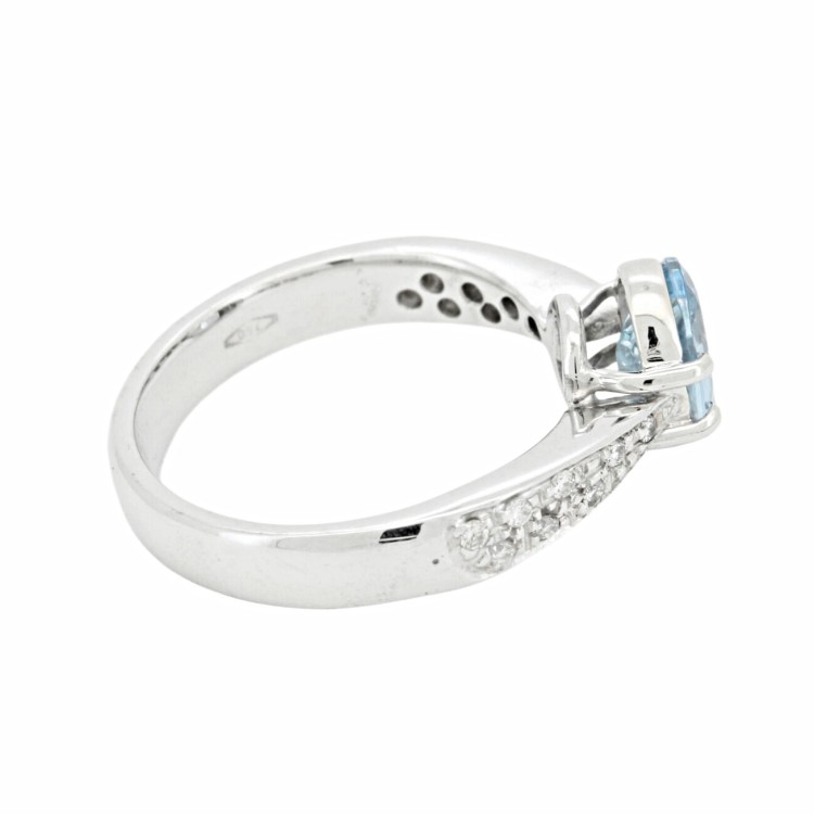 Anello Solitario Diamante ct 0,27 Oro 18 kt