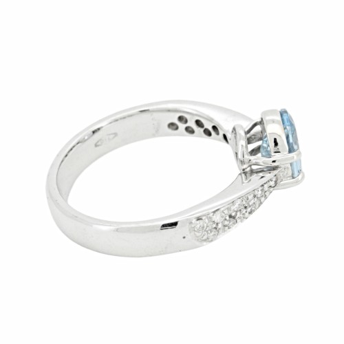 Anello Solitario Diamante ct 0,27 Oro 18 kt