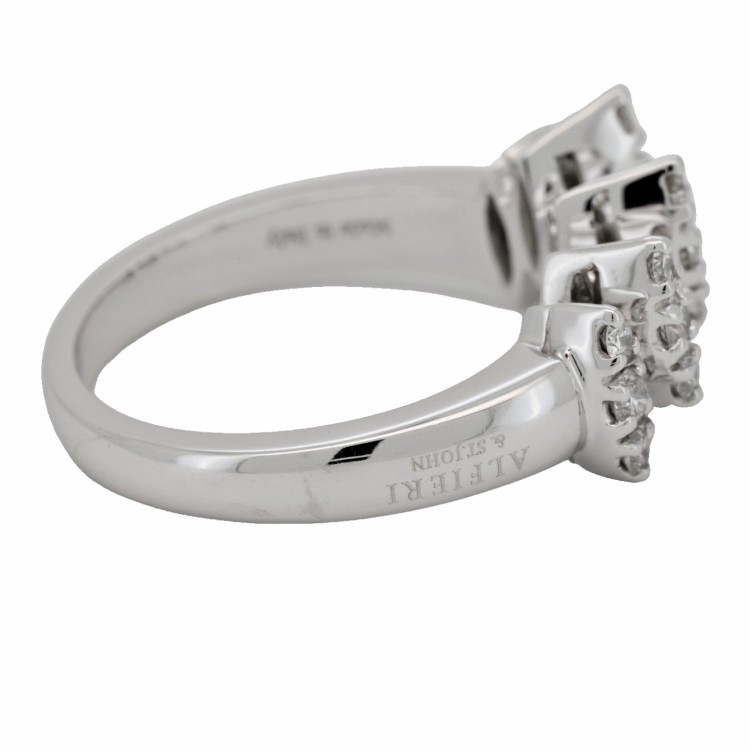 ALFIERI & St. JOHN Anello Diamanti ct 0,57 Oro 18 kt