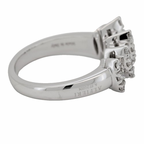 ALFIERI & St. JOHN Anello Diamanti ct 0,57 Oro 18 kt