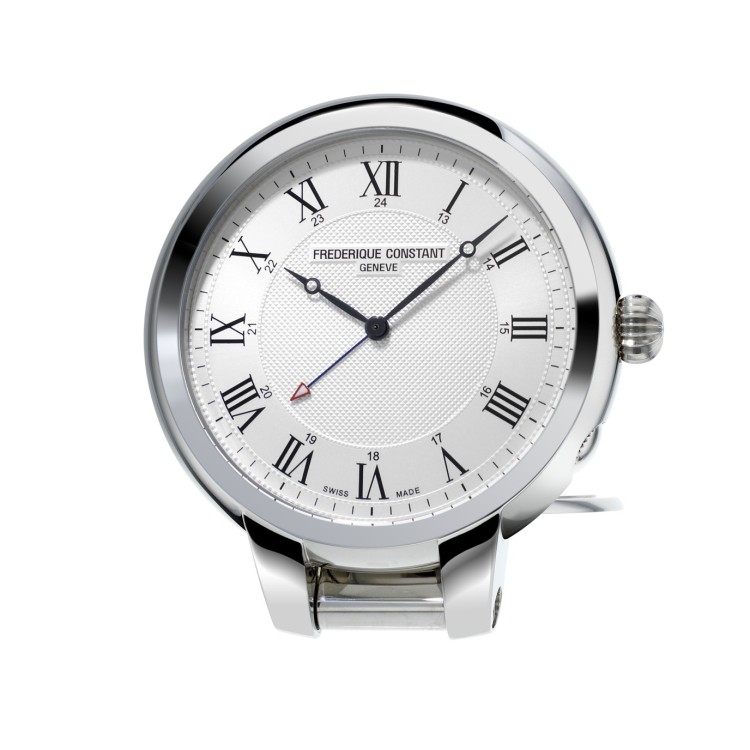 Frederique Constant Travel Clock Alarm Ladies Quarzo FC-209MC5TC6 55 mm