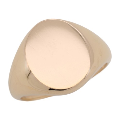 Anello Chevalier o Scudo forma Ovale Oro Rosa 18 mkt 6,78 gr