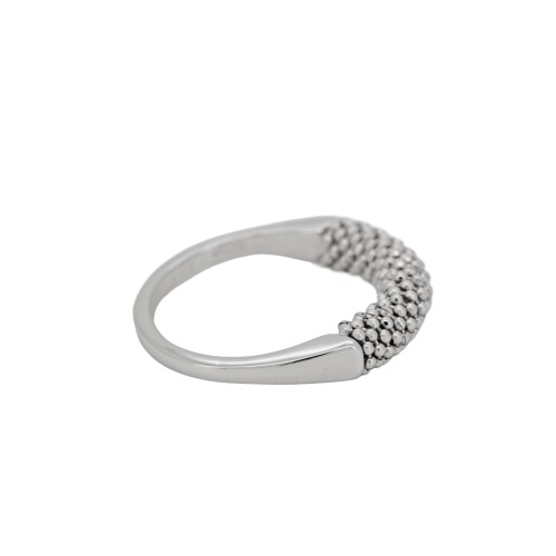 Anello Diamantato Oro Bianco 750 18 kt 4,2 gr