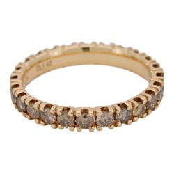 Fedina Eternity 4GQBRW 3,1 mm Diamanti Brown Taglio Brillante ct 1,42   Oro18 kt 2,2 gr 2