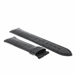 Longines Cinturino Alligatore Nero Opaco 19/17 mm  L1.648.4 Conquest Heritage Central Power reserve 2