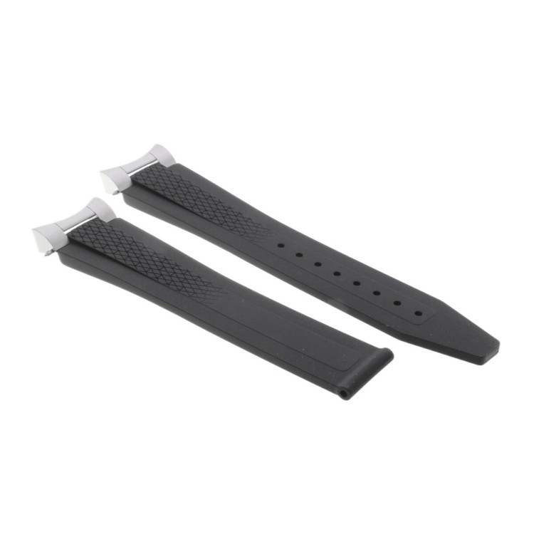 Longines Cinturino Caucciù nero 22/18 mm Conquest 2023 cronografo L3.835.4