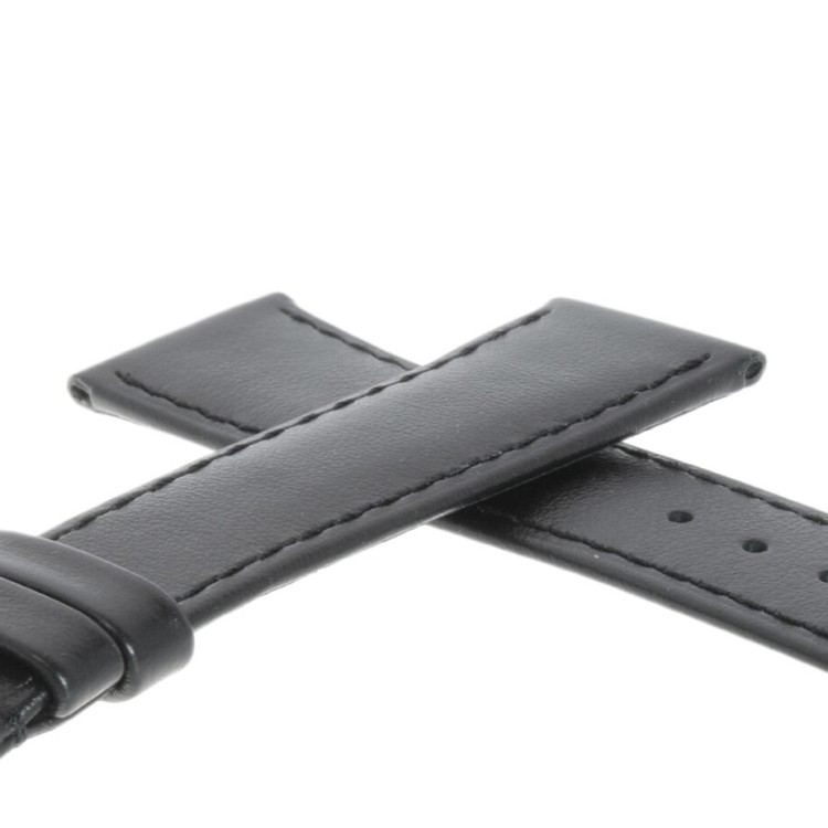 Longines Cinturino Pelle Liscia Opaca Nero 20/17  mm Conquest Heritage L1.650.4 diametro 40 mm