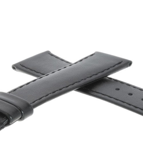 Longines Cinturino Pelle Liscia Opaca Nero 20/17  mm Conquest Heritage L1.650.4 diametro 40 mm