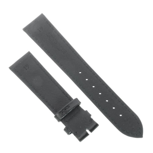 Longines Cinturino Pelle Liscia Opaca Nero 19/17  mm Conquest Heritage L1.649.4 diametro 38 mm
