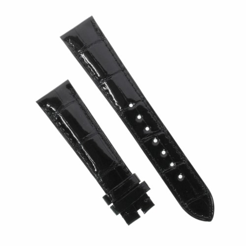 Zenith Cinturino Alligatore Nero lucido 19/16 mm per Class Elite 03.1125.680 e simili