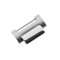 MIDO maglia acciaio Multifort TV Big Date M049.526.11.091. Misure 18,9 x 8,8 x 3,1 mm