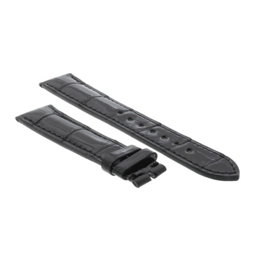 Zenith Cinturino Alligatore Nero lucido 19/16 mm per Class Elite 03.1125.680 e simili