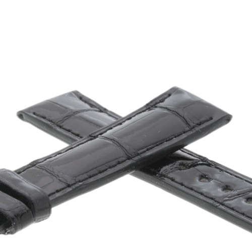Zenith Cinturino Alligatore Nero lucido19/16 mm  per Class Elite 03.1125.680 e simili