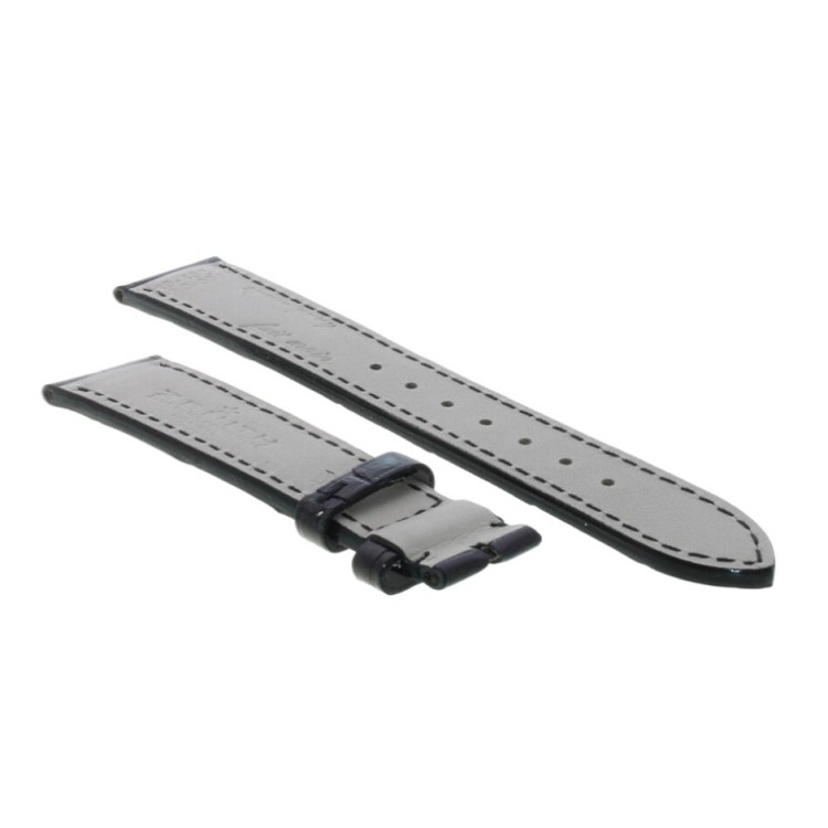 Zenith Cinturino Alligatore Nero lucido 19/16 mm per Class Elite 03.1125.680 e simili