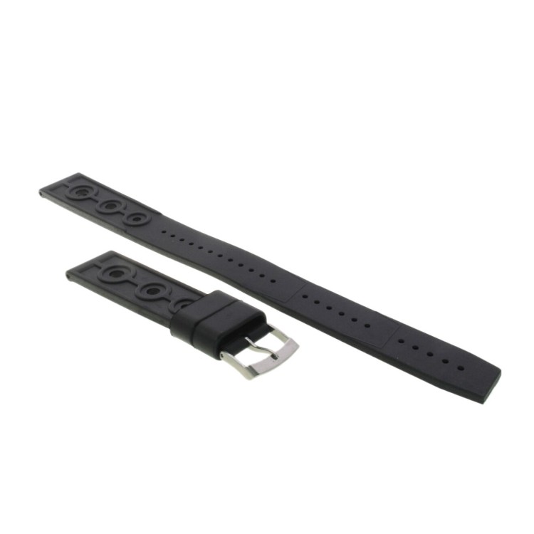 Tag Heuer Cinturino caucciù nero per 1000 Metri MT. 844.006 , WS211.
