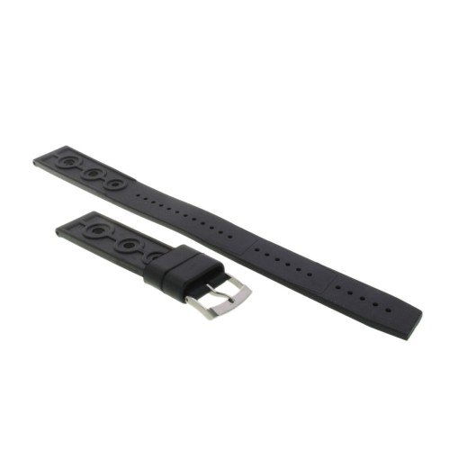 Tag Heuer Cinturino caucciù nero per 1000 Metri MT. 844.006 , WS211.