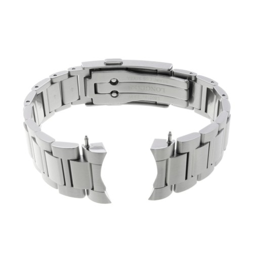 Longines Bracciale acciaio Hydroconquest ceramica GMT 41mm, ansa 21, L3.790.4