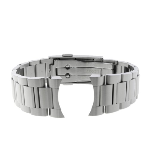 Longines Bracciale acciaio Hydroconquest ceramica GMT 41mm, ansa 21, L3.790.4