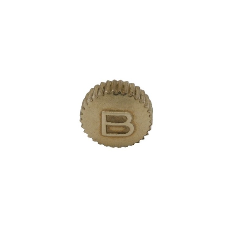 Breitling corona laminata gialla.Diametro 6mm altezza 2,85mm passo 90 tubo 200. NOS.