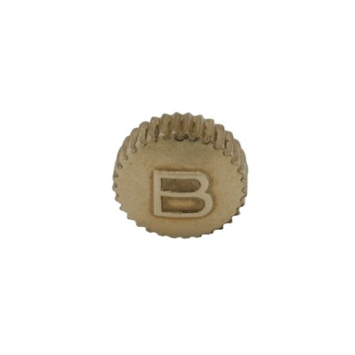 Breitling corona laminata gialla.Diametro 6mm altezza 2,85mm passo 90 tubo 200. NOS.