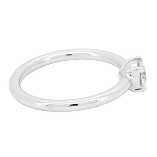 Anello Solitario Diamante modello U9B ct 0,30 D SI1 EX EX EX GIA Laser Oro Bianco 18 kt 2,68 gr