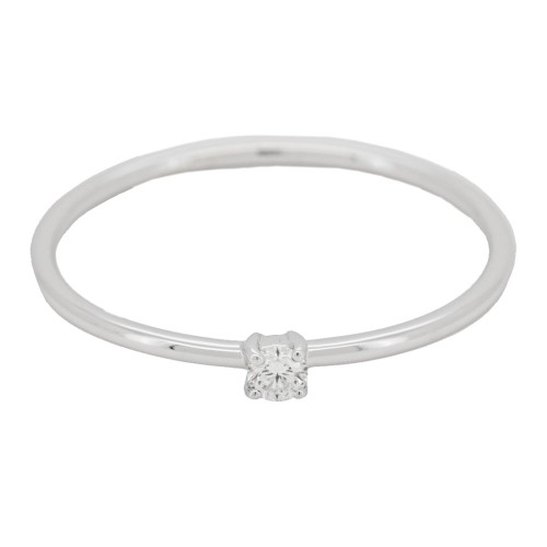 Anello Solitario Diamante ct 0,045 F VVS modello C2B