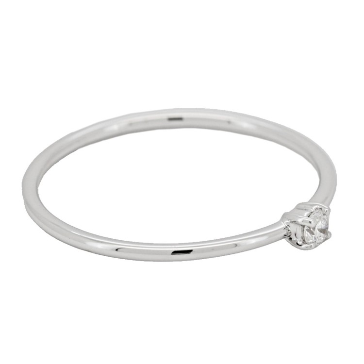 Anello Solitario Diamante ct 0,045 F VVS modello C2B