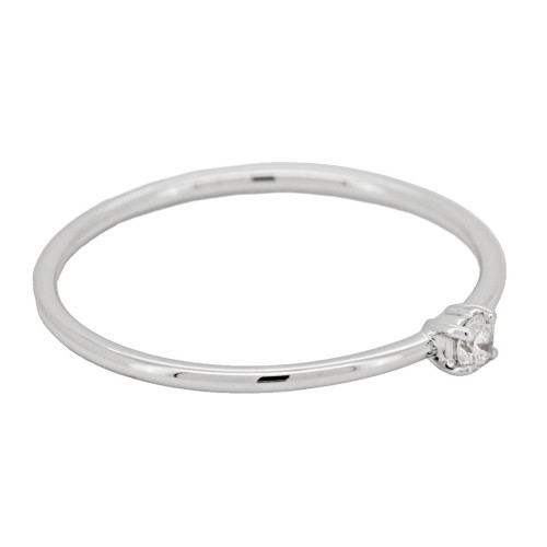 Anello Solitario Diamante ct 0,045 F VVS modello C2B