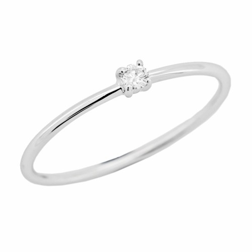 Anello Solitario Diamante ct 0,045 F VVS modello C2B