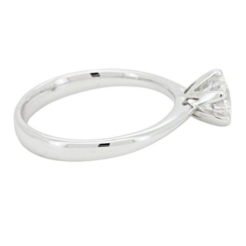 Anello Solitario Diamante Modello Tiffany 6VS ct 0,72 D SI1 EX EX EX GIA laser Oro 18 kt 3,59 gr