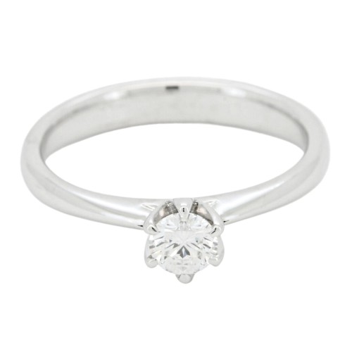 Anello Solitario Diamante Modello Tiffany 6VS ct 0,30 F VS2 G VG VG GIA Laser 3,54 gr