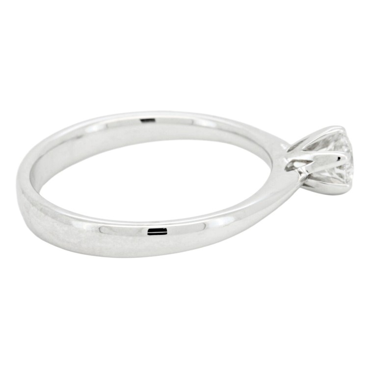 Anello Solitario Diamante Modello Tiffany 6VS ct 0,30 F VS2 G VG VG GIA Laser 3,54 gr