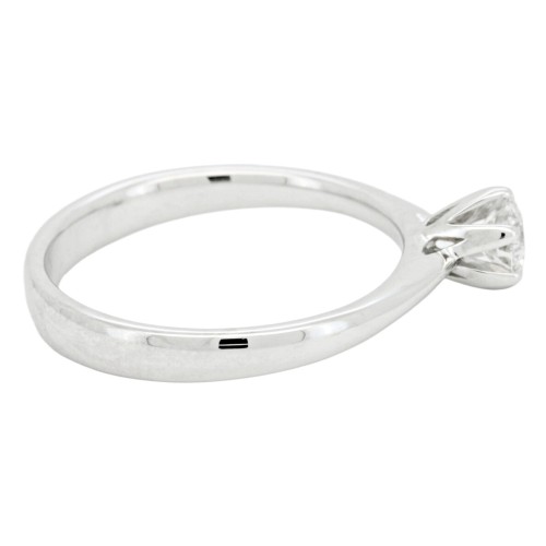 Anello Solitario Diamante Modello Tiffany 6VS ct 0,30 F VS2 G VG VG GIA Laser 3,54 gr