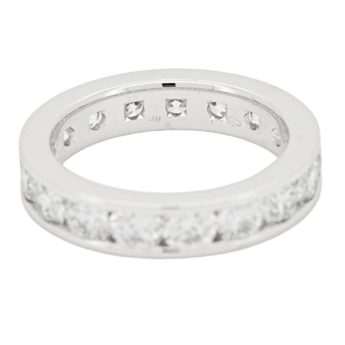Fedina Eternity B Diamanti ct 4,01 FG VS SI1 Oro 18 kt 6,79 gr n° 17 pietre