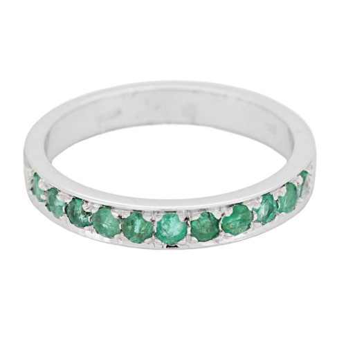Fedina Riviere Smeraldi Diamanti ct 0,25 Oro 18 kt