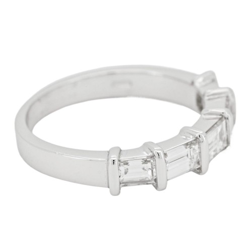Fedina Riviere 5 Diamanti Taglio Baguette ct 1,63 PLATINO 950 23 kt 5,7 gr