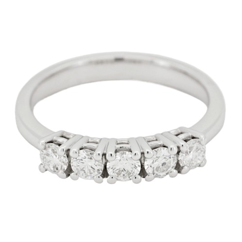 Fedina Riviere 4GF 5 Diamanti ct 0,62 F VS2 Oro 18 kt 3,71 gr