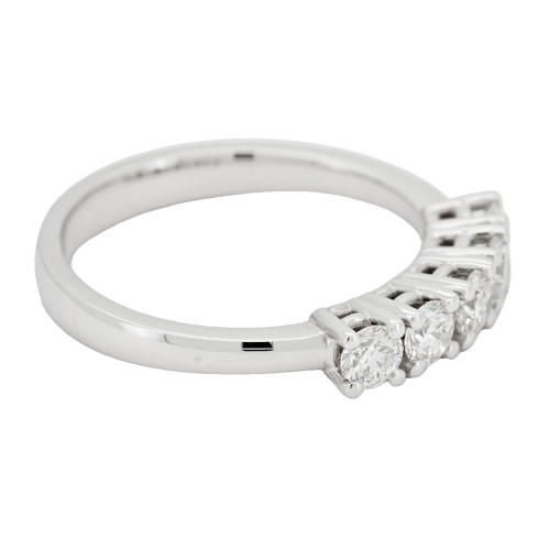 Fedina Riviere 4GF 5 Diamanti ct 0,62 F VS2 Oro 18 kt 3,71 gr