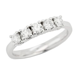 Fedina Riviere 4GF 5 Diamanti ct 0,62 F VS2 Oro 18 kt 3,71 gr