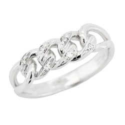 Anello Diamanti Taglio 8/8 ct 0,06 F VS Oro 18 kt 3,3 gr