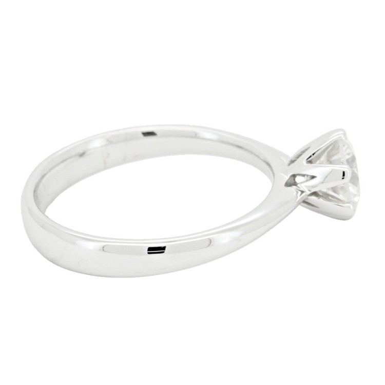 Anello Solitario Diamante Modello 4V ct 1,00 G VS2  Oro 18 kt