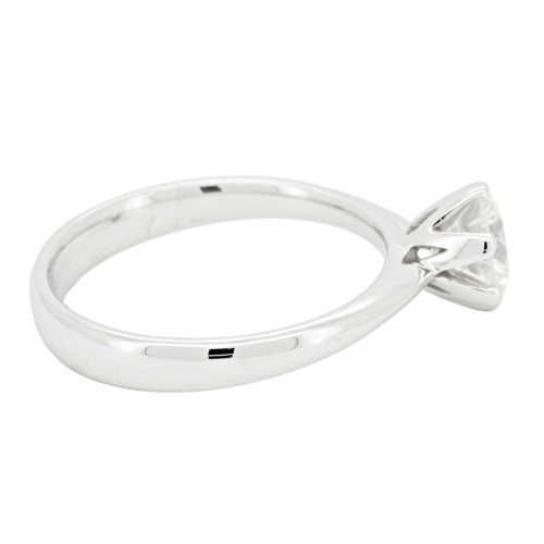 Anello Solitario Diamante Modello 4V ct 1,00 G VS2  Oro 18 kt