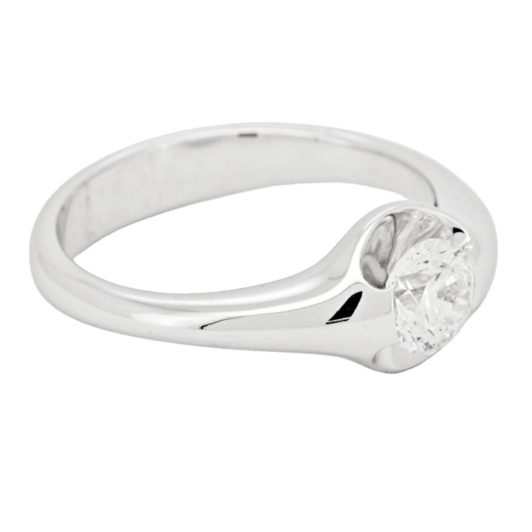 Anello Solitario Diamante ct 0,63 Oro 18 kt
