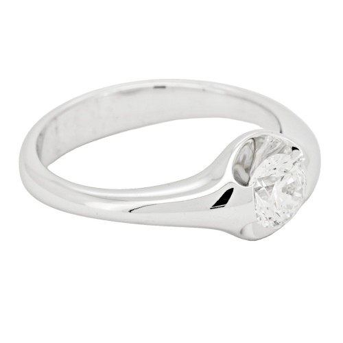 Anello Solitario Diamante ct 0,63 Oro 18 kt